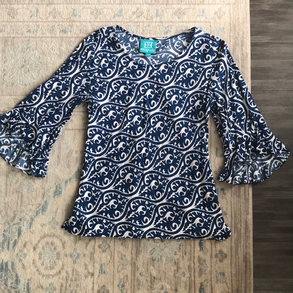 Escapada 3/4 Trumpet Sleeve Blouse S